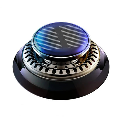 Solar Car Air Freshener Aromatherapy Diffuser with Natural Fragrance Auto Rotating Air Purifier Vehicle Interior Scents Decor