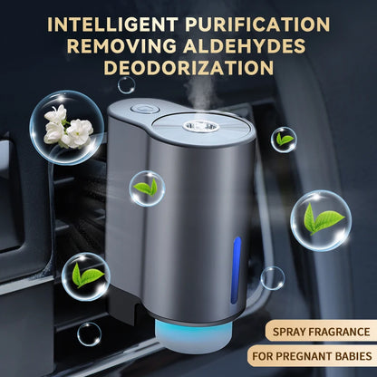 CAR Humidifier Essential Oil Diffuser Smart Car Air Aromatherapy Diffuser, Fragrance Car Air fresheners with Three Adjustable