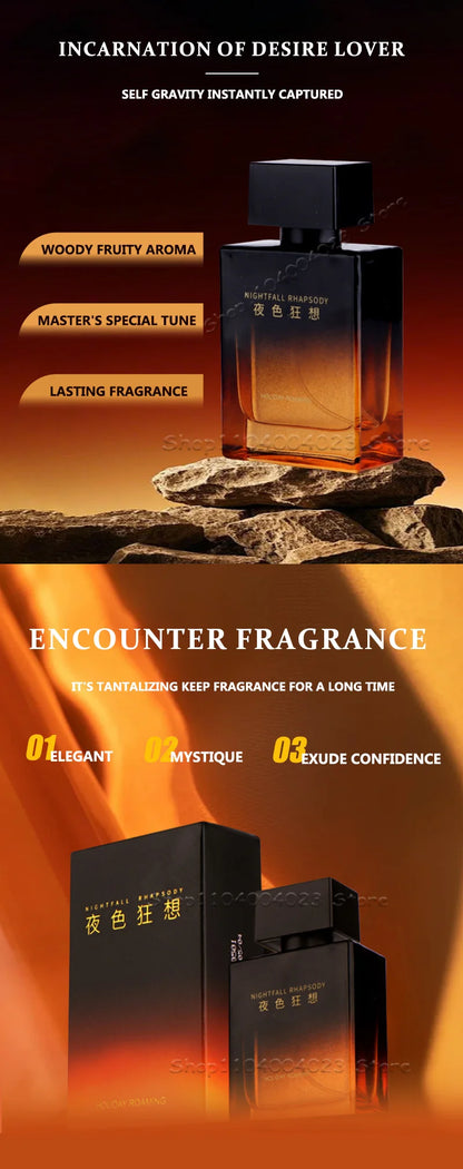 50ML Pheromone Men's Perfume High Quality Woody Scent Emits Charm Enhances Confidence Long-lasting Fragrance Cologne for Men