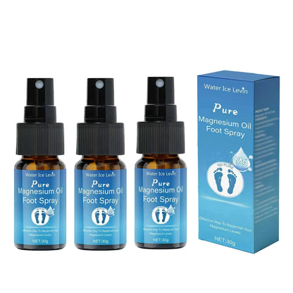 Pure Magnesium Oil Foot Spray with Vitamin E - Moisturizing, Fast-Absorbing Foot Care for Elastic, Smooth Skin