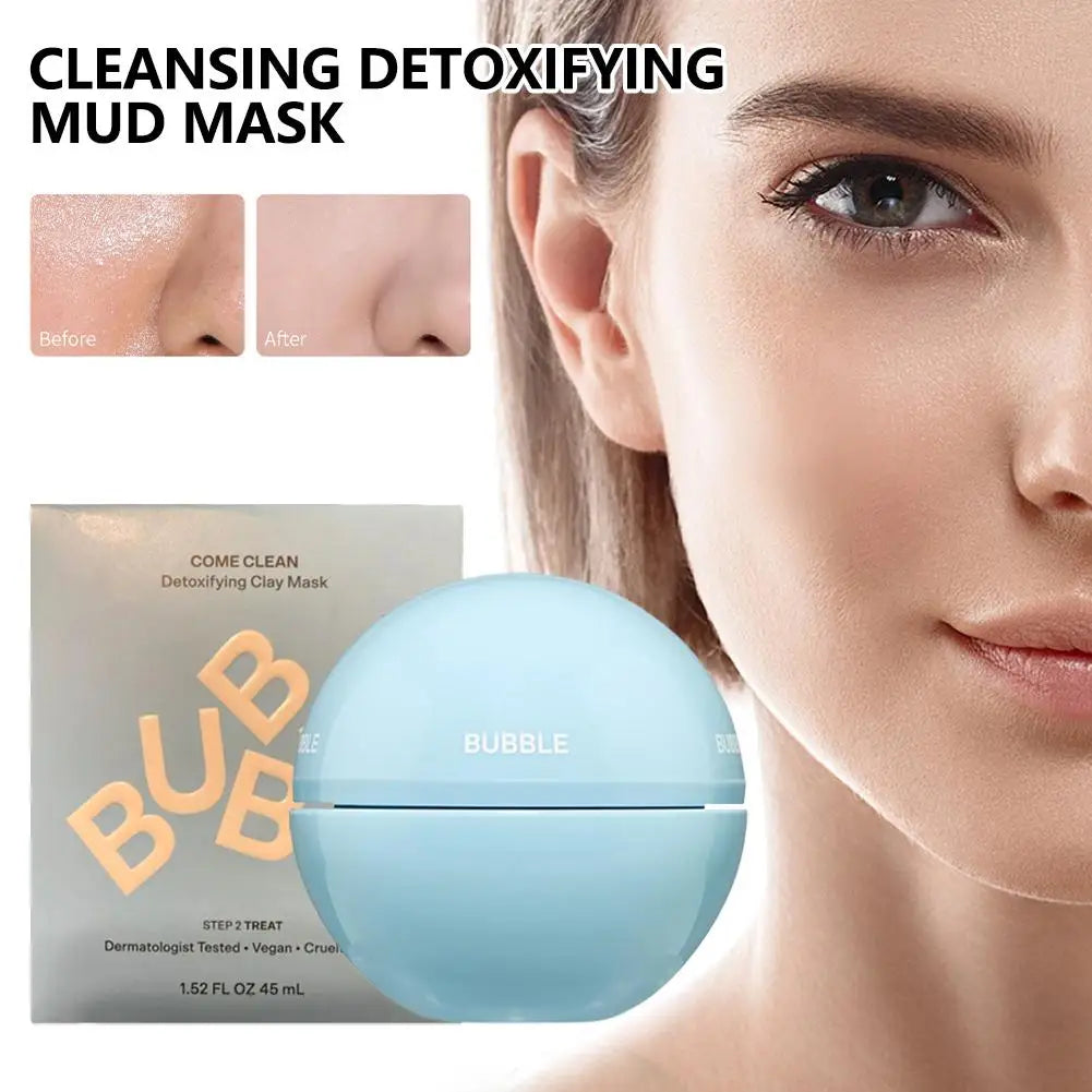 Bubble Skin Care And Cleaning Cream Moisturizer Detoxifying Clay Mask Exfoliating water oil balance shrink pores