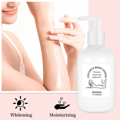 Skin Care Coconut Oil Face Body Lotion Cream Whitening Moisturizing Brightening Collagen Hyaluronic Acid Retinol Remove Melanin