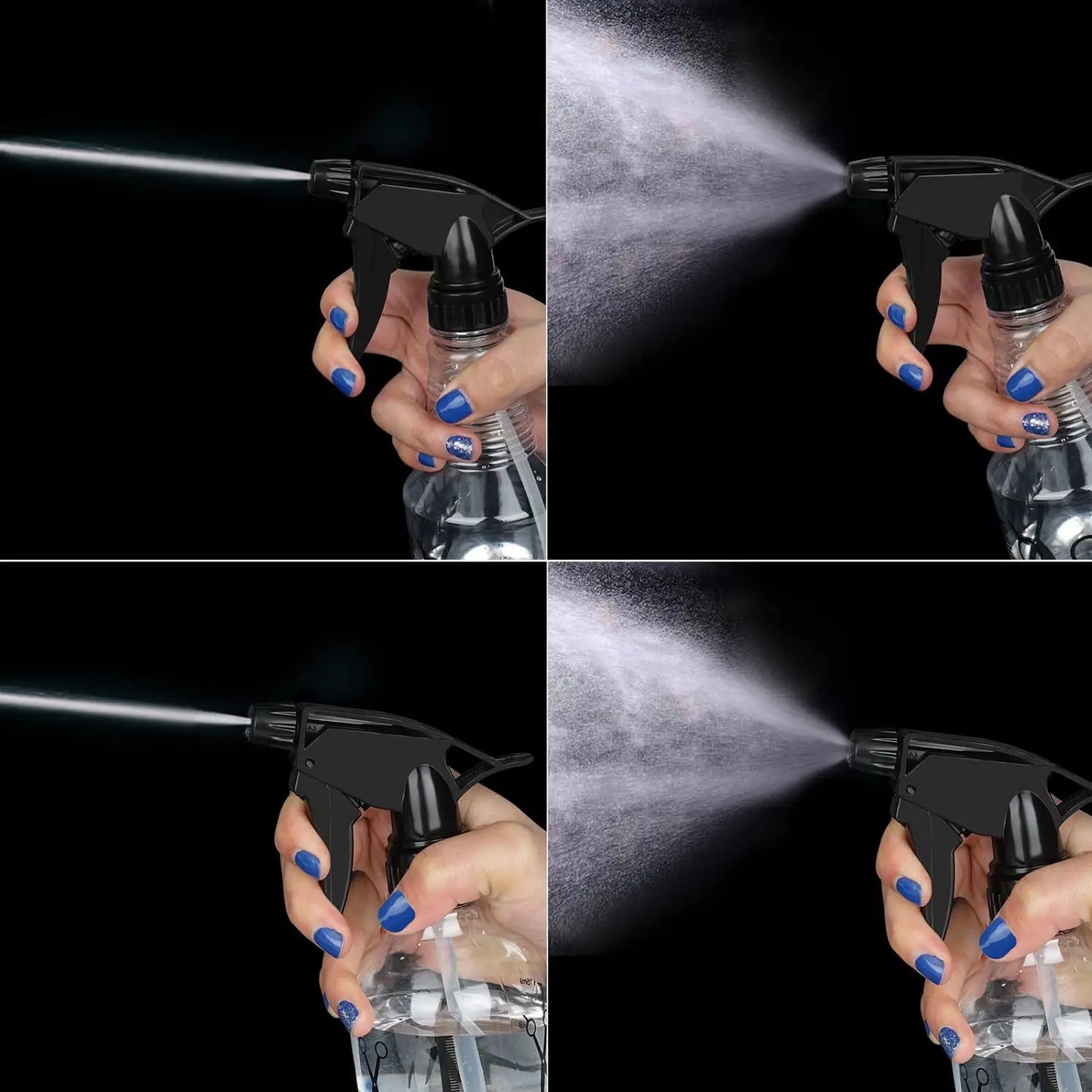 250ML Spray Bottle Adjustable Spray Container for Hair Plant and Home Cleaning Styling Tools Salon Barbershop Accessories