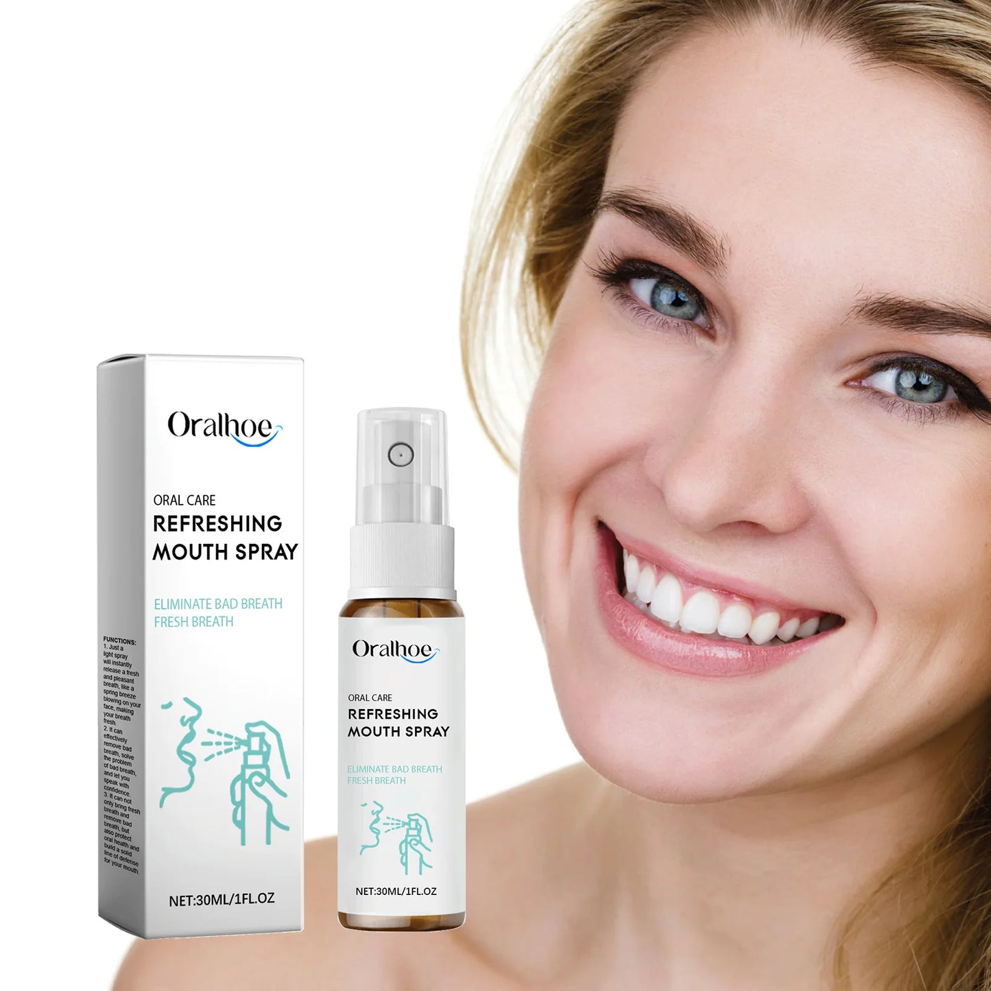 Breath Freshener Spray Remove Bad Breath Long Lasting Fresh Portable Mouthwash Oral Health Care Mint Flavor Mouth Cleaning Spray