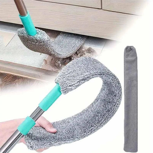 Floor Flat Duster Retractable Flat Cleaning Supplies Multipurpose  Microfiber Duster Under Appliance Cleaning Tool For Home
