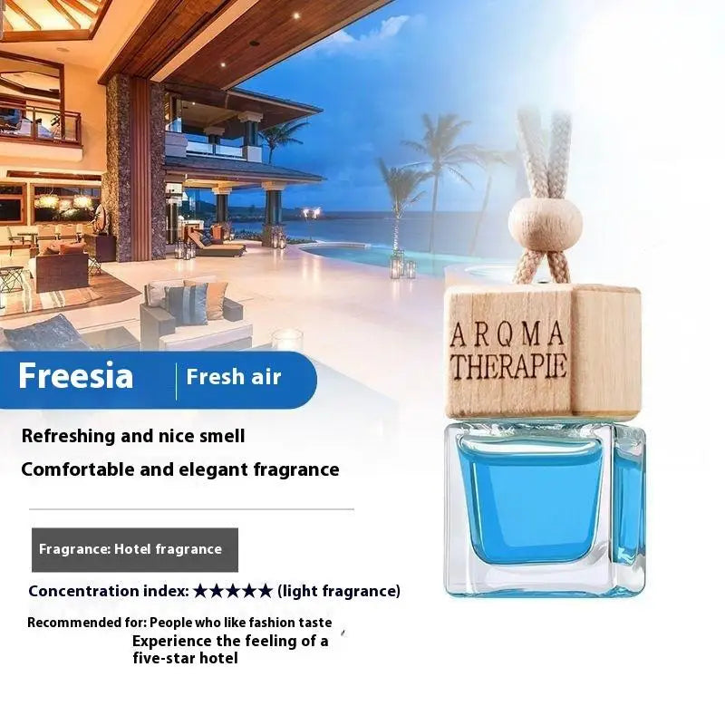 Wood Hanging Car Air Freshener Diffuser Perfume Aromatherapy Essential Oil Bottle Hanging Car Air Freshener Car Auto Accessories