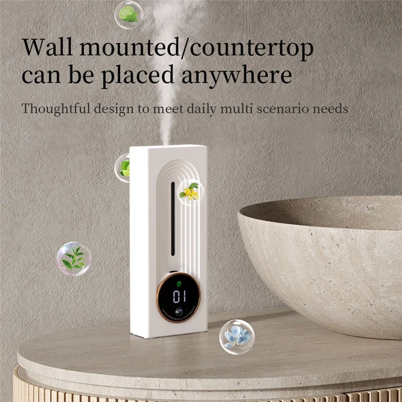 ABKW-Motion Sensing Air Freshener Spray Sprayer Automatic For Room Dispersion Wall Mounted Or Free Standing Aroma Device