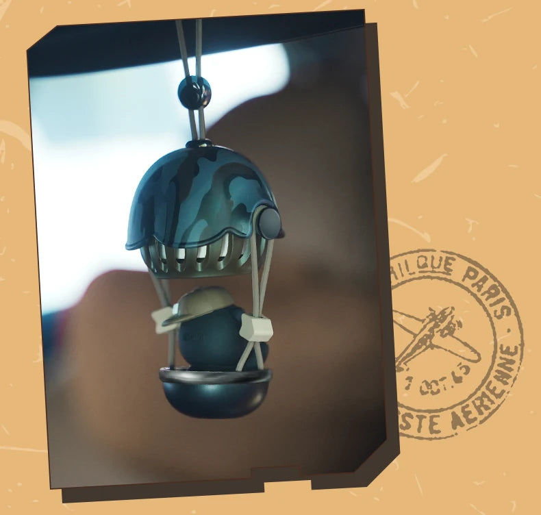 Hot air balloon bear car air freshener hanging accessories perfume fragrance diffuser decoration rearview mirror pendant hanger