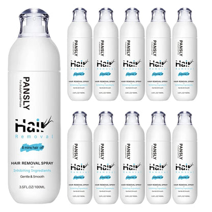 100ML Hair Removal Spray Hair Growth Inhibitor Spray Painless Hair Reduction Permanently Inhibits Hair Growth Skin Silky Smooth