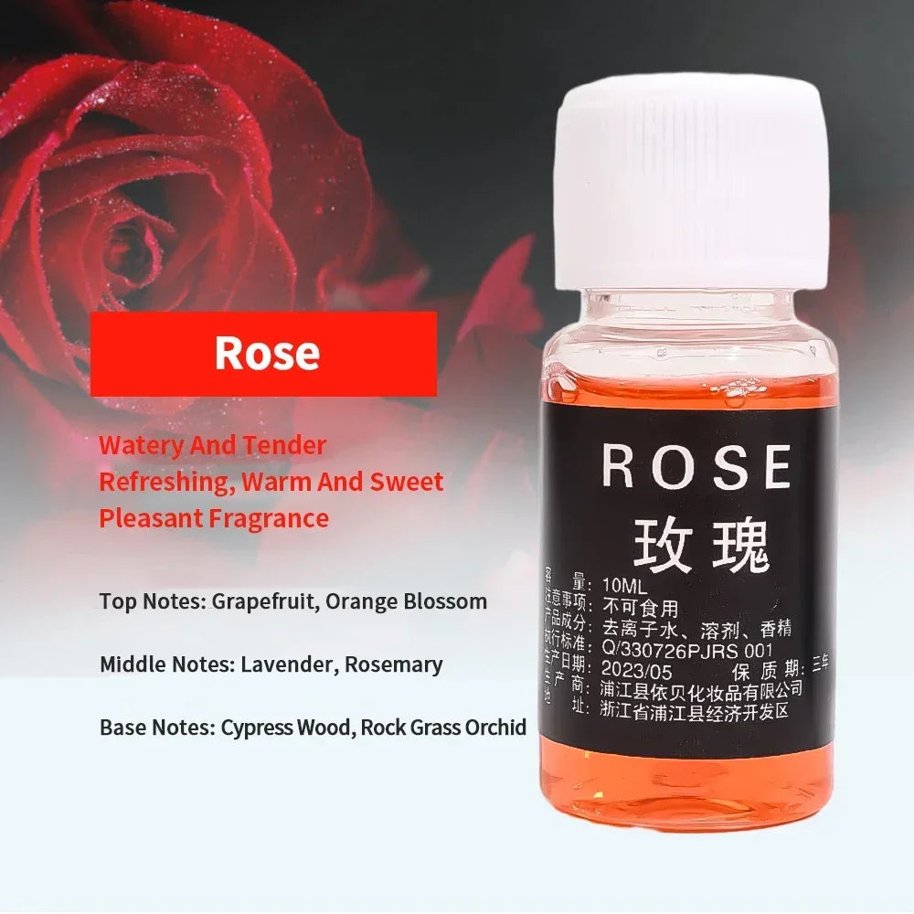 10ml Air Freshener Car Perfume Refill Natural Plant Essential Oil Aroma Diffuser Fragrance Humidifier Essential Oil Freshener