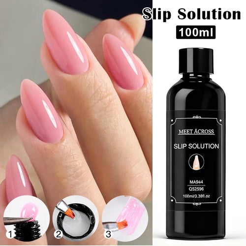100ml Nail Liquid Slip Solution for Nails Flawless Nail Acrylic Extensions UV Gel Nail Polish Nail Art Manicure Design Tools