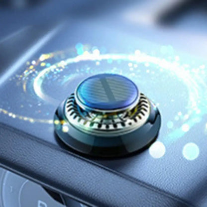 Solar Car Air Freshener Aromatherapy Diffuser with Natural Fragrance Auto Rotating Air Purifier Vehicle Interior Scents Decor