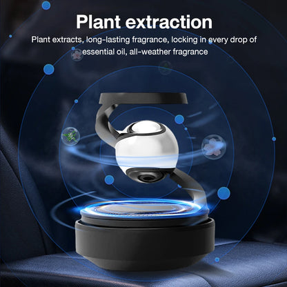 Solar Car Air Freshener Automatic Rotation Dashboard Fragrance Car Perfume Deodorant Oil Diffuser Auto Interiors Accessories