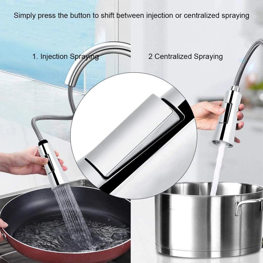 Kitchen Pull Out Faucet Sprayer Nozzle Water Spray Head Sprinkler Mixer Aerator Kitchen Sink Shower Spray Sink Filter