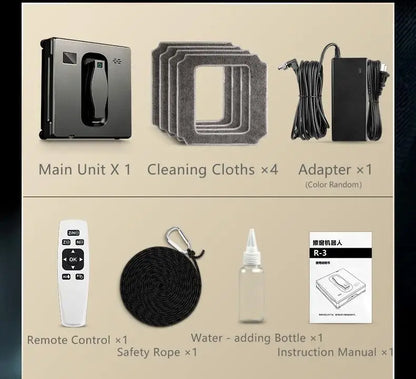 Window Cleaning Robot Battery-Four Spray Heads,Automatic Window Cleaner,Smart Home For Clean Glass,Home,Tile To Clean Tiles