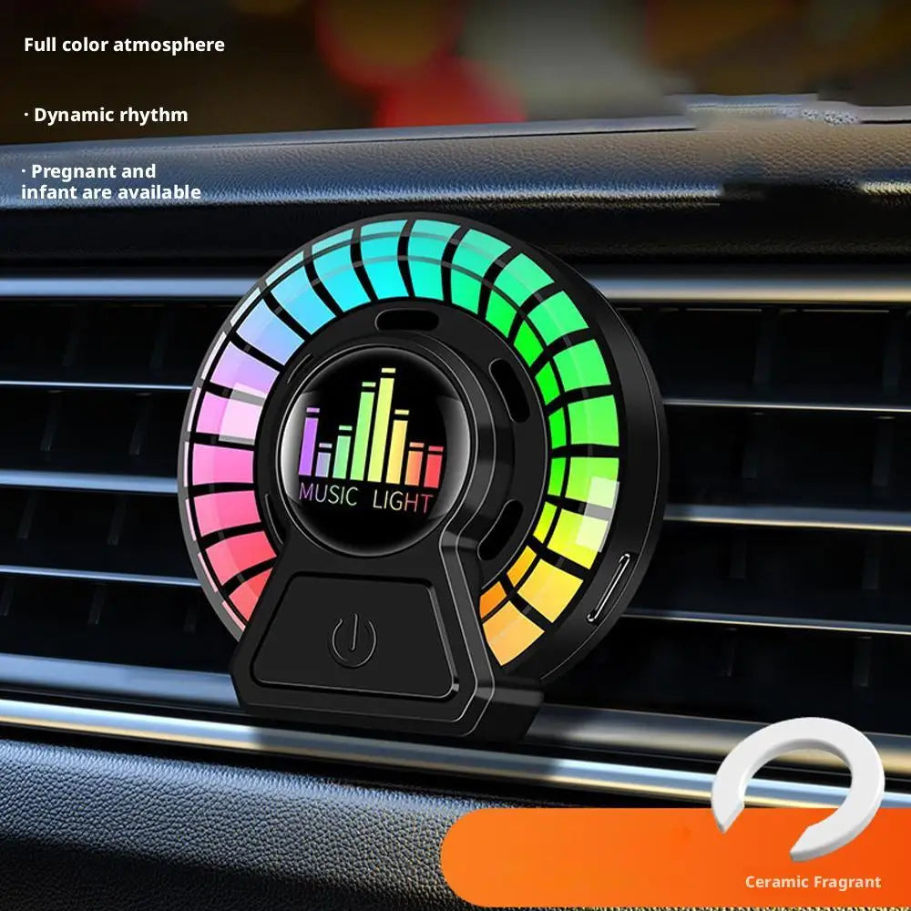 Car Air Outlet Aromatherapy Air Diffuser Aroma Car Music Rhythm LampAir Freshener For Removing Odors Car Accessories