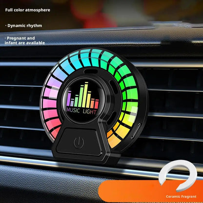 Car Air Outlet Aromatherapy Air Diffuser Aroma Car Music Rhythm LampAir Freshener For Removing Odors Car Accessories