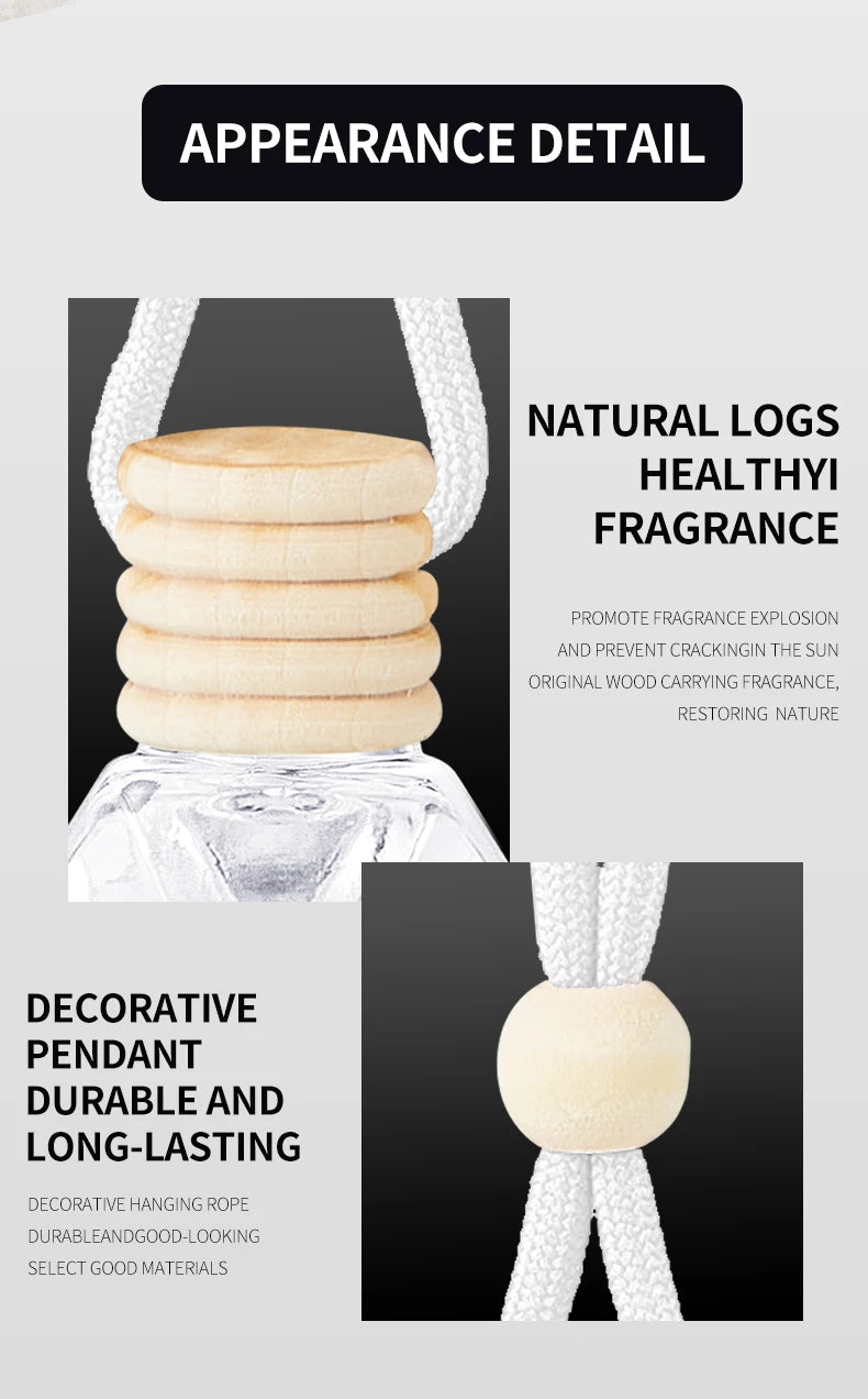 A car fragrance for automotive interior accessories, a long-lasting car air freshener that maintains a charming and fresh scent.