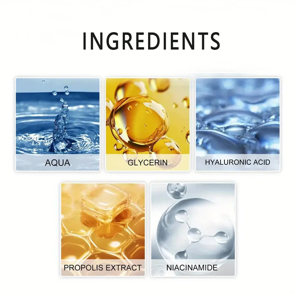 Hyaluronic acid facial serum, a natural moisturizing factor, can retain moisture for a long time,keep skin hydrated,elastic