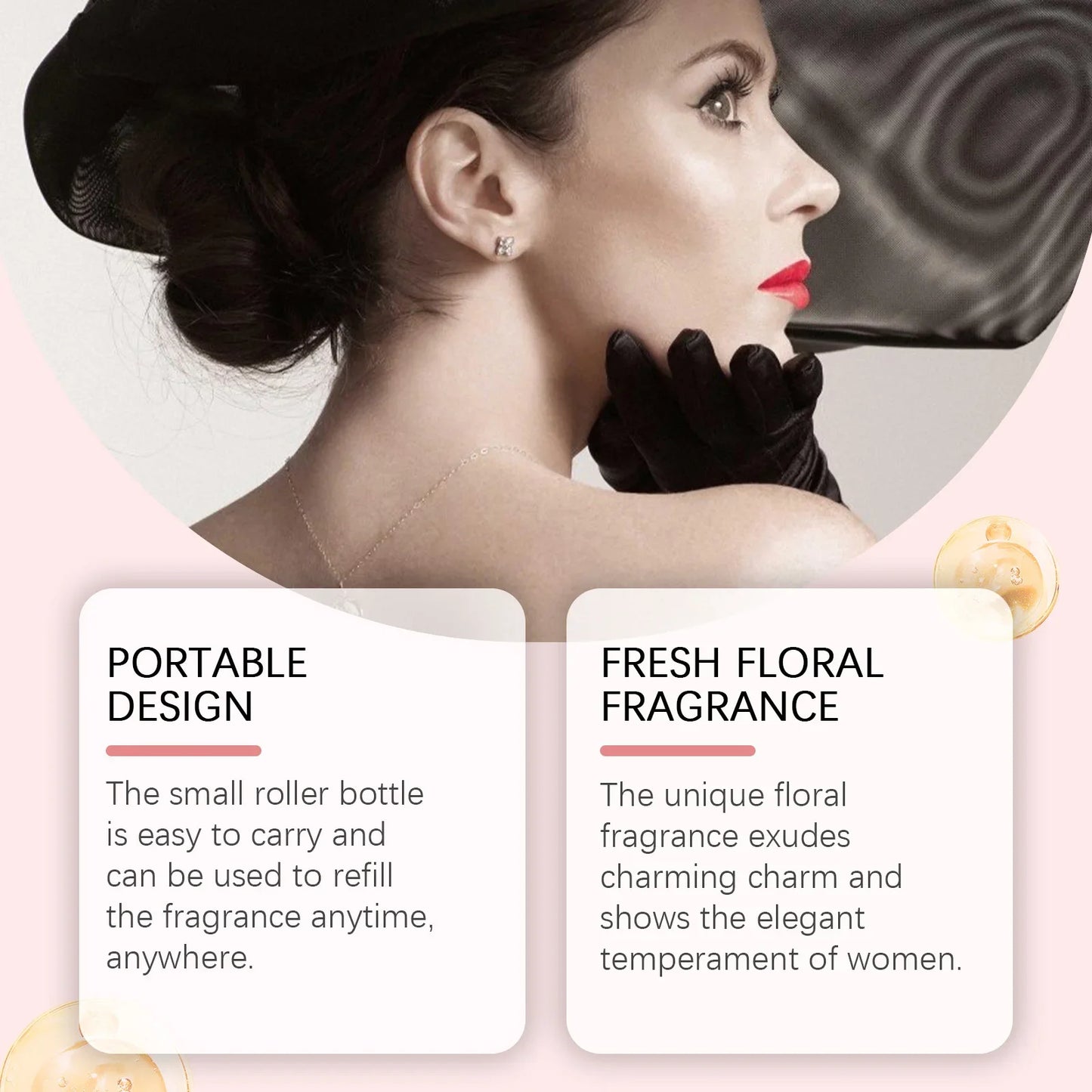 Women ball perfume, unique fragrance, charming fragrance, light and lasting floral fragrance, sweet, gentle and romantic perfume