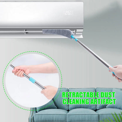 Floor Flat Duster Retractable Flat Cleaning Supplies Multipurpose  Microfiber Duster Under Appliance Cleaning Tool For Home