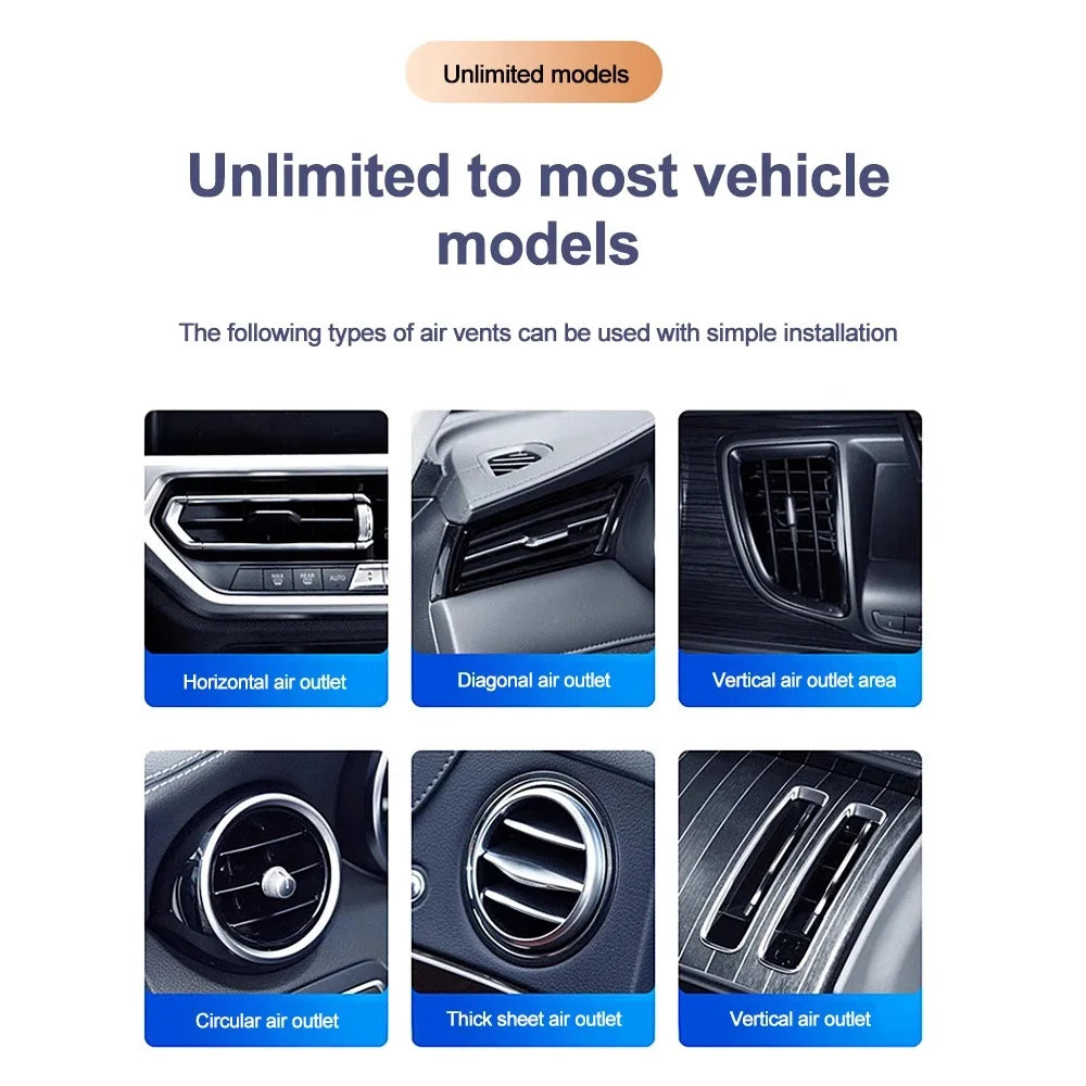 Car Air Freshener Aromatherapy Accessories Interior Perfume Diffuser Rotating Propeller Outlet Fragrance Cartoon Design Supplies