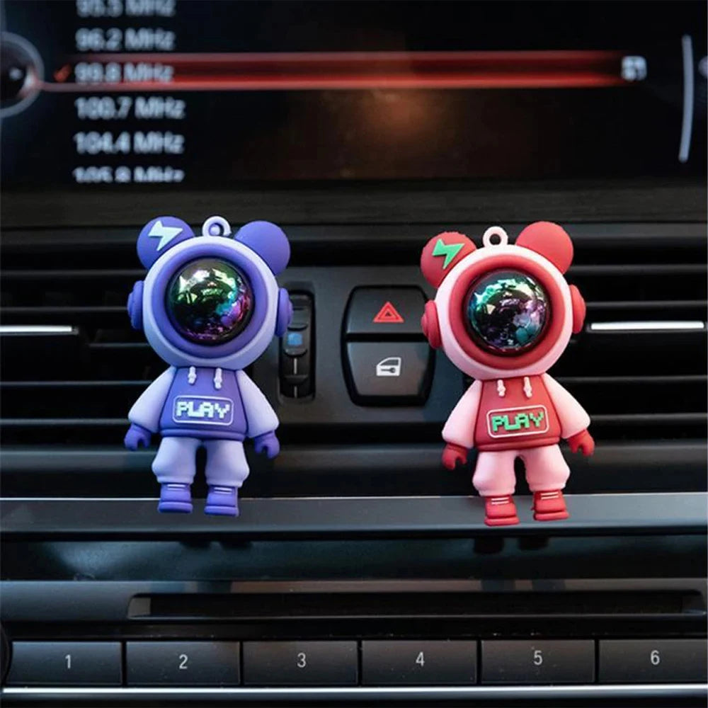 Car Air Conditioning Aromatherapy Clip Cartoon Astronaut Air Outlet Perfume Fragrance Car Air Freshener Car Air Vent Accessories