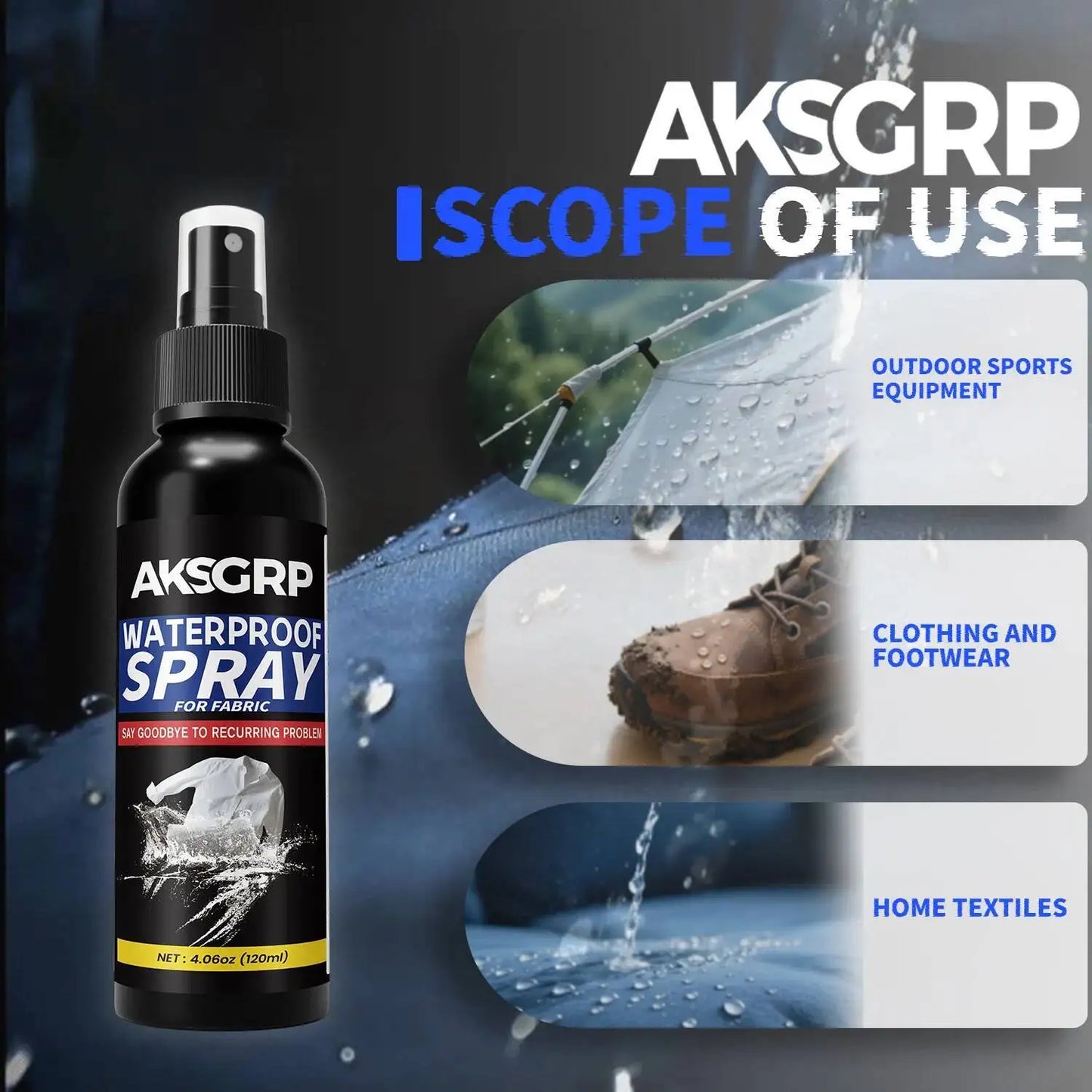 Waterproof Spray Provides Protection Jackets,Shoes Store Fabrics,Suitable For Car And Household Glass,Outdoor Adventures