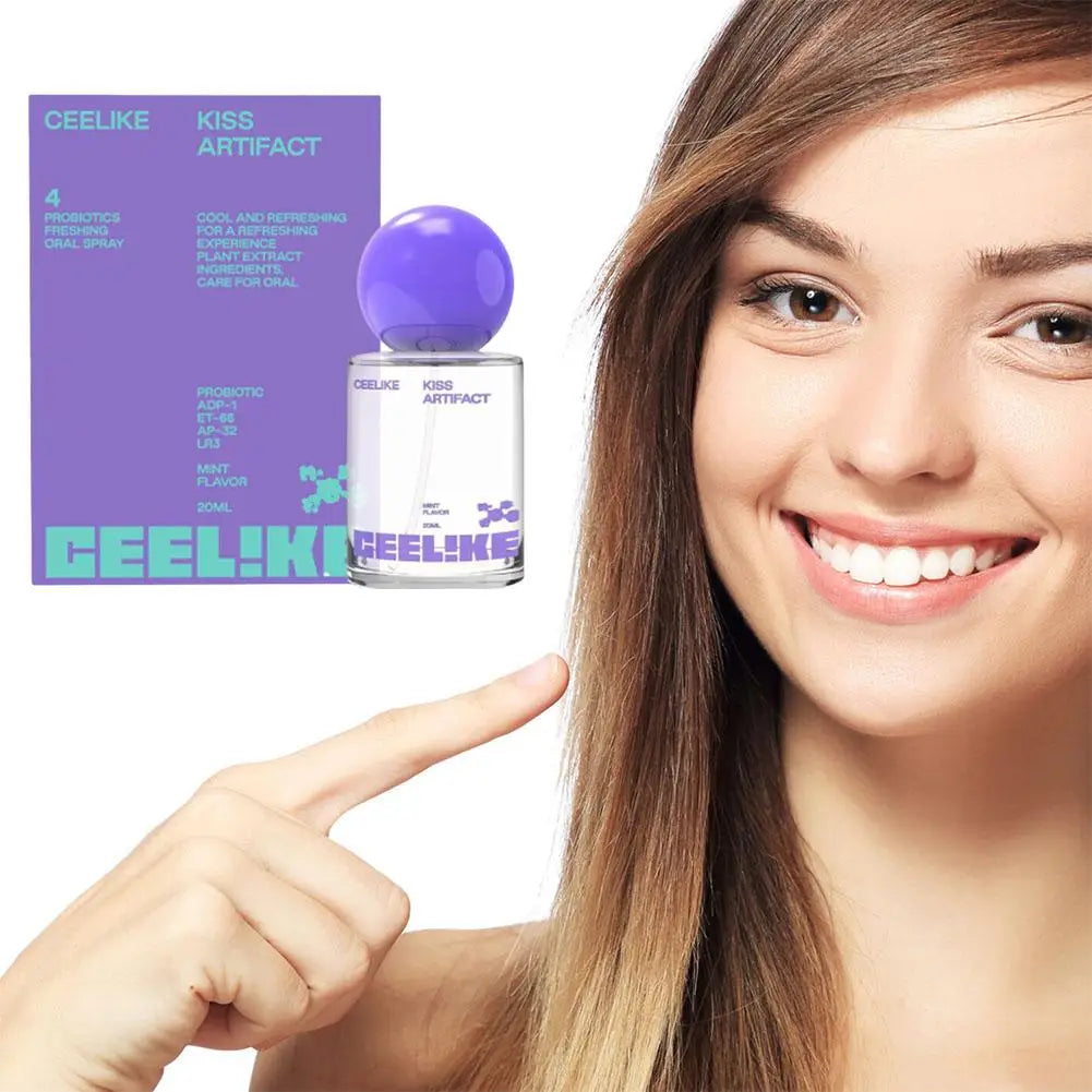 20ml Probiotic Oral Spray Mild Long-Lasting Mist No Alcohol Travel-Sized Oral Care Freshener Oral Probiotic Freshener Oral Care