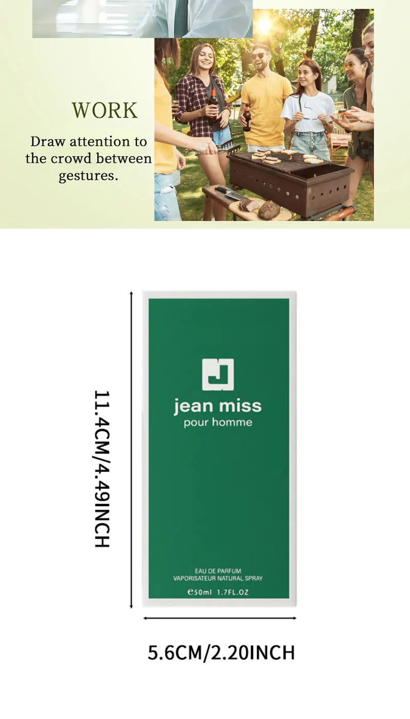 Original brand men's perfume, long-lasting light fragrance, cologne, floral scent, fresh and charming, not pungent