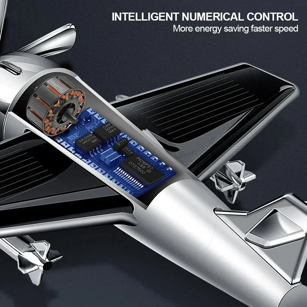 Car Solar Aircraft Air Freshener Airplane Aromatherapy Diffuser Ornaments Mini Car Perfume Air Freshener Fragrance Car Interior