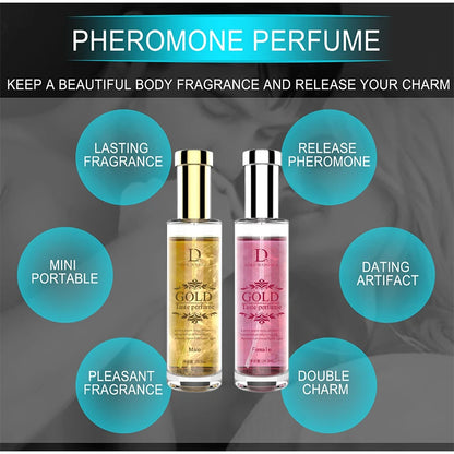 Pheromone Couple Flirting Perfume Of Man To Attract Woman,Charming Seductive Fragrance,Men Dating Scent Long Lasting Body Spray