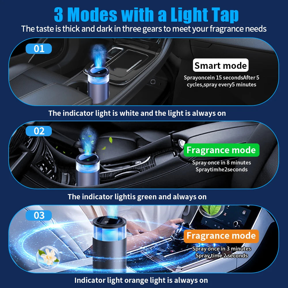 High-End Electronic Cloud Mist Car Air Freshener Automobile Interior Perfume Luxury Car Decorative Ornaments Aromatherapy