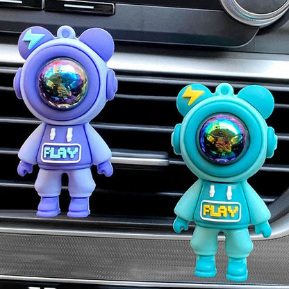 Car Air Conditioning Aromatherapy Clip Cartoon Astronaut Air Outlet Perfume Fragrance Car Air Freshener Car Air Vent Accessories