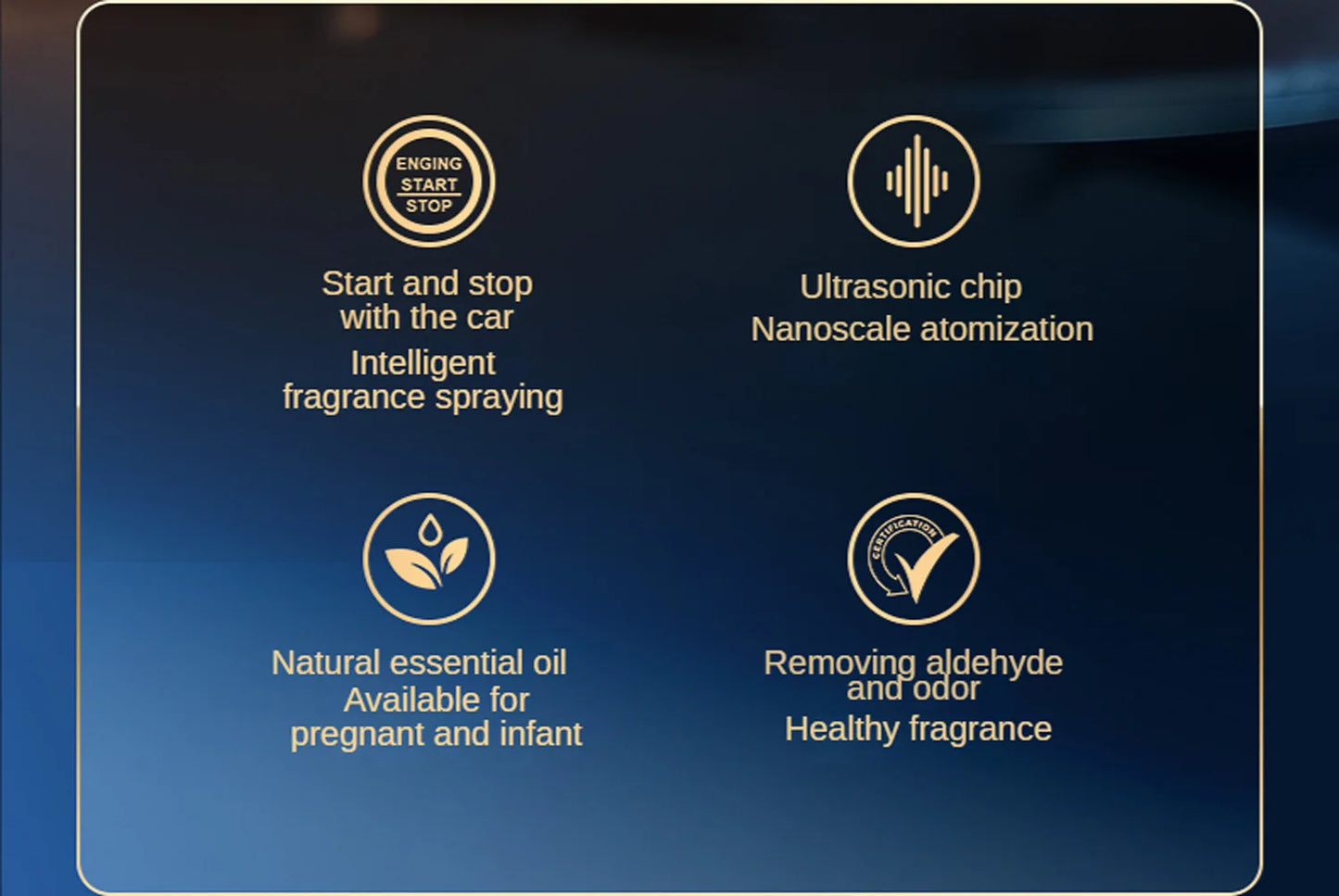 Car Air Freshener Smart Car Aroma Diffuser Car Air Purifier Fragrance For Cars Intelligent Aromatherapy Instrument