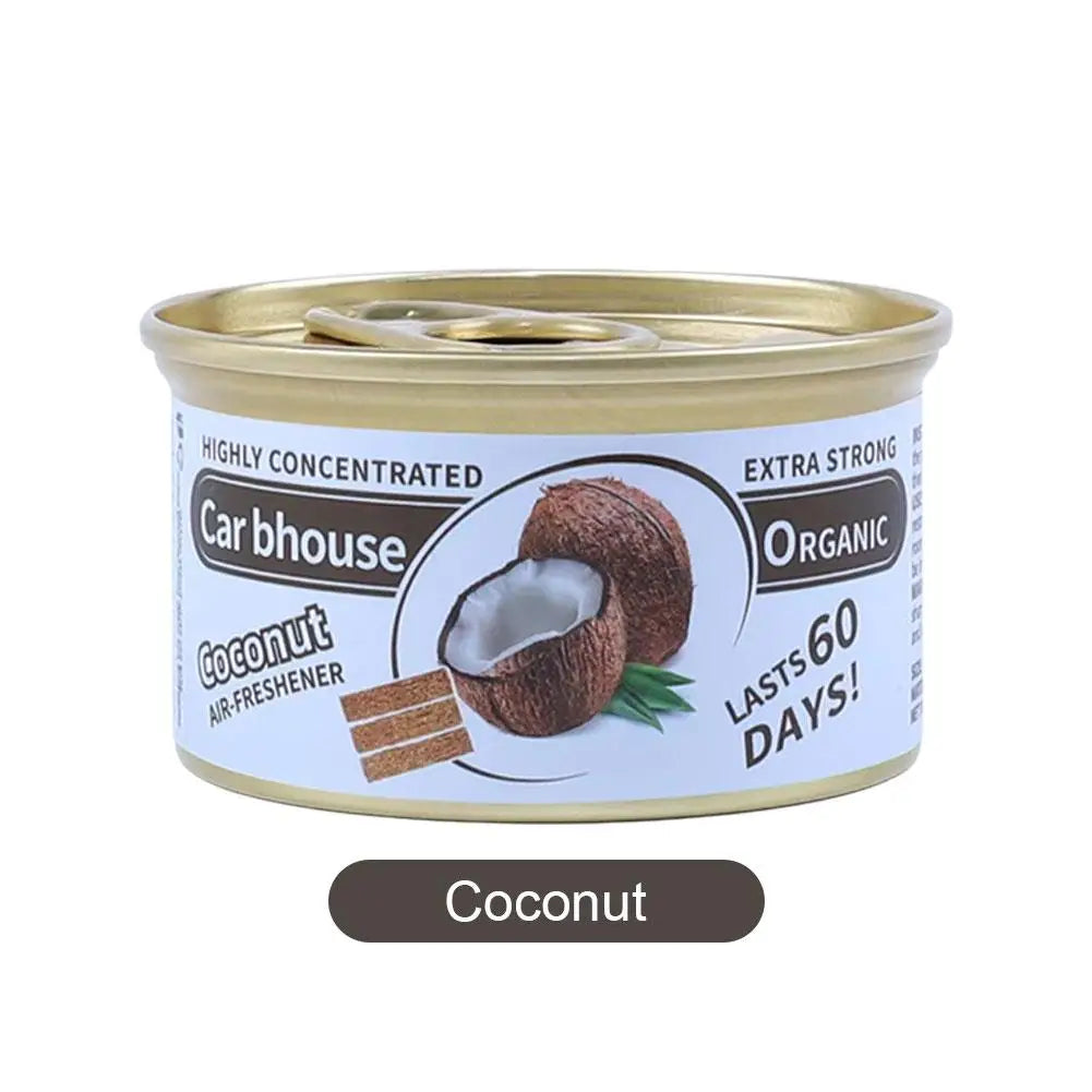 Car Flavoring Car Air Fresheners Perfume Canned Wood Blocks Coffee Flavor Long-Lasting Auto Aromatherapy Car Deodorant Supplies