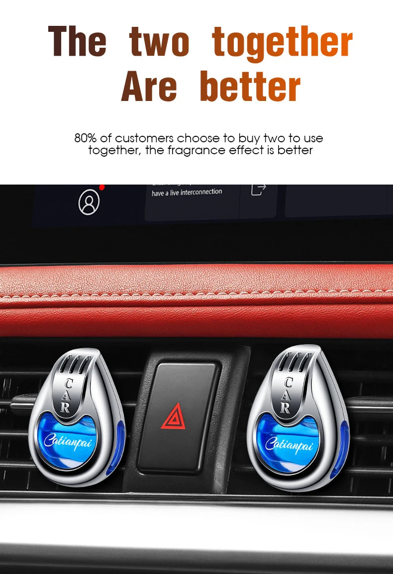 Car Air Freshener Fragrance Car Interior Air Vent Creative Diffuser Lasting Pendant Aromatherapy For Auto Smell Perfume Scent