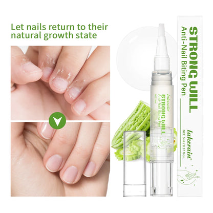 Strong Will Anti-Nail Biting Click Pen Stop Nail Biting Care Nails Improve Nail Biting Behavior Strong Bitter Aquamarine Pen