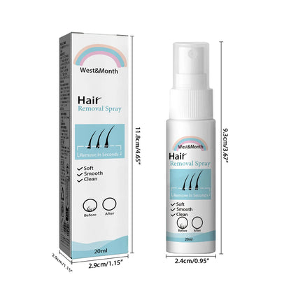 Hair Removal Spray Hair Growth Inhibitor Natural Painless Depilatory Spray Body Armpit Private Parts Hair Remover for Smooth Ski