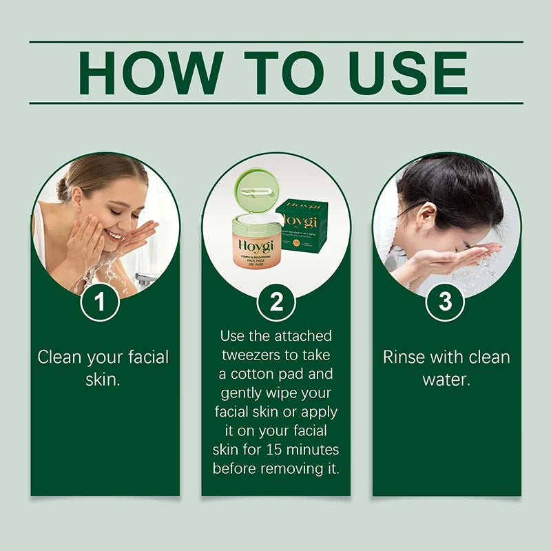 Korean Skin Care Cleansing Cotton Pads Centella Asiatica Niacinamide Peptide Daily Deep Hydrating Moisturizing Toner Cotton Pads