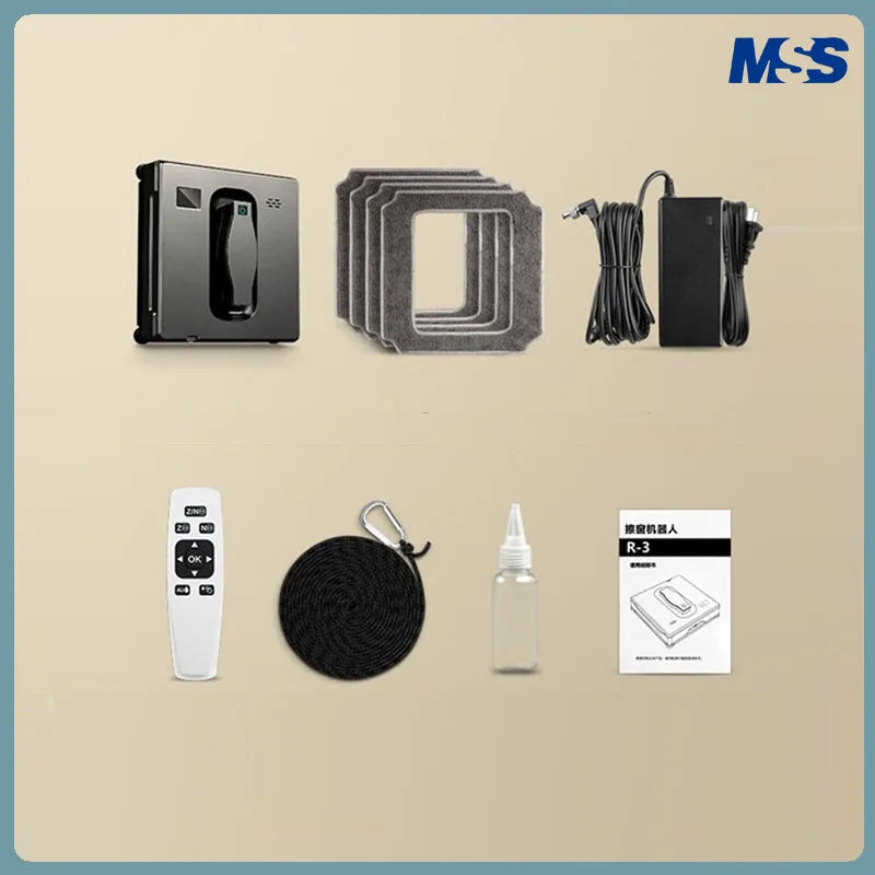 Window Cleaning Robot Battery-Four Spray Heads,Automatic Window Cleaner,Smart Home For Clean Glass,Home,Tile To Clean Tiles