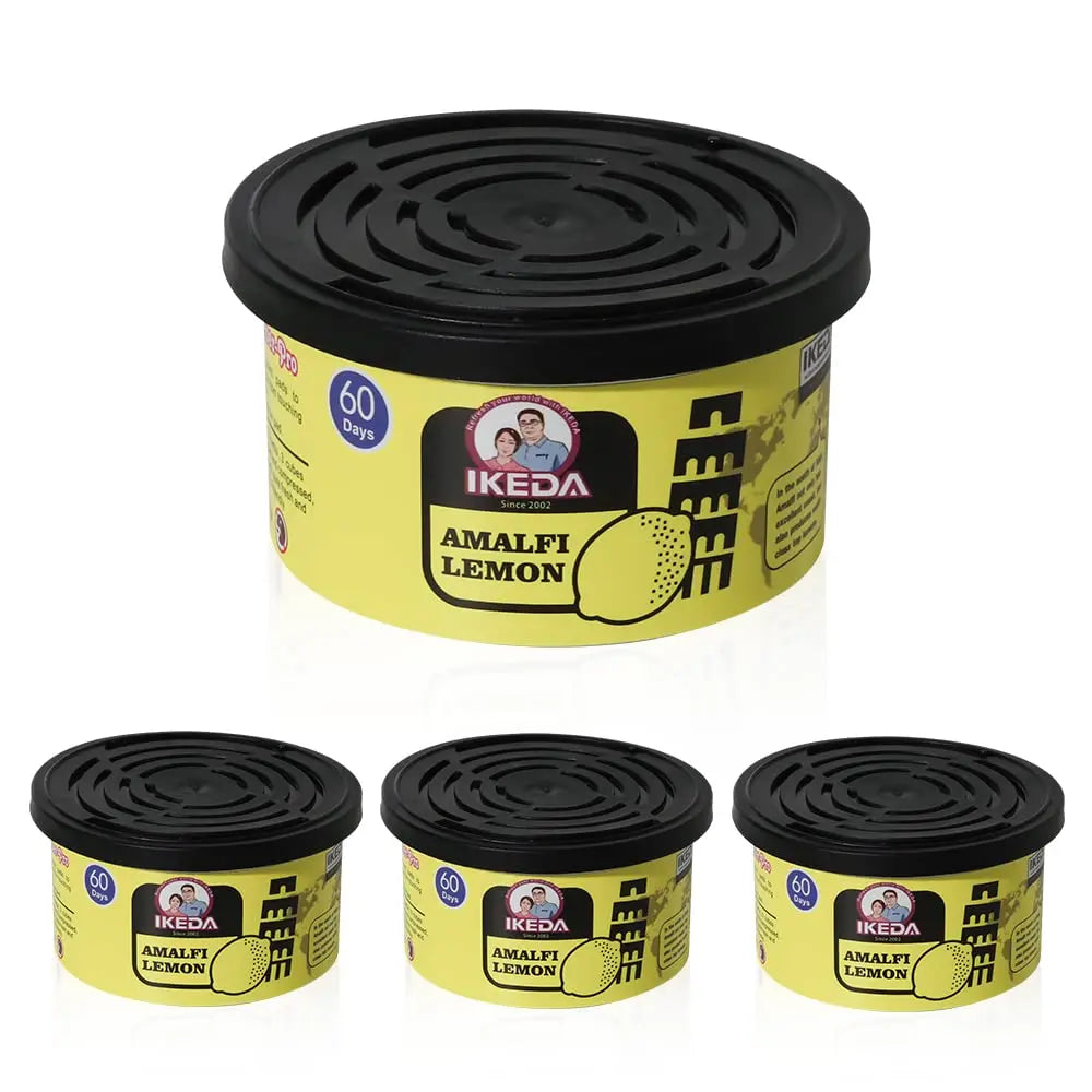 Car Air Fresheners:  Lemon Scent | Organic Cans | Odor Eliminator Essential | Long-Lasting | Strong Fragrance | For Home Closet