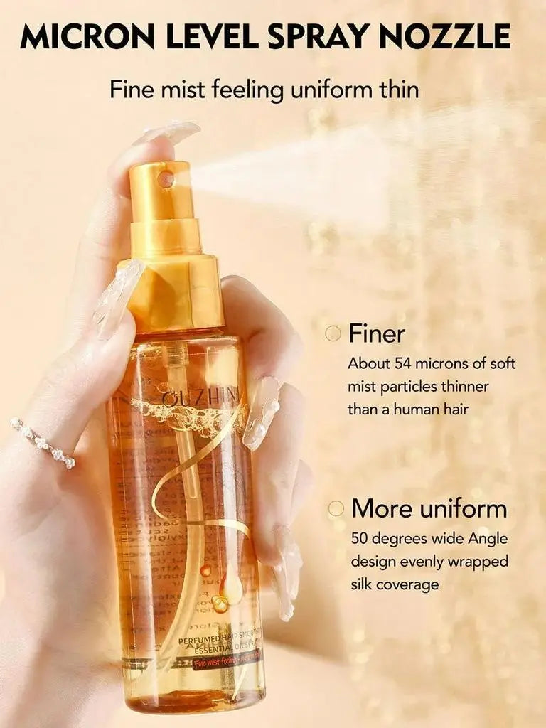 Deep nourishing hair care essential oil spray can increase luster and improve hair repair and damage fragrance