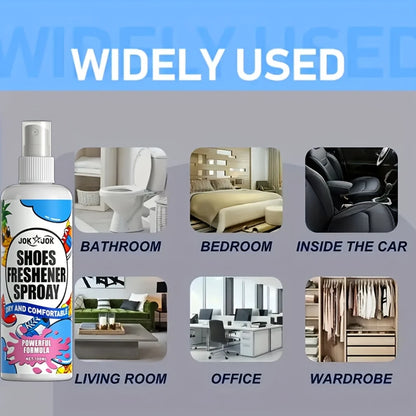 JOKJOK Shoe & Sneaker Deodorizer Spray - Fast-Acting, Long-Lasting Freshness, All-in-One Formula for Sneakers, Shoes, Car & Home