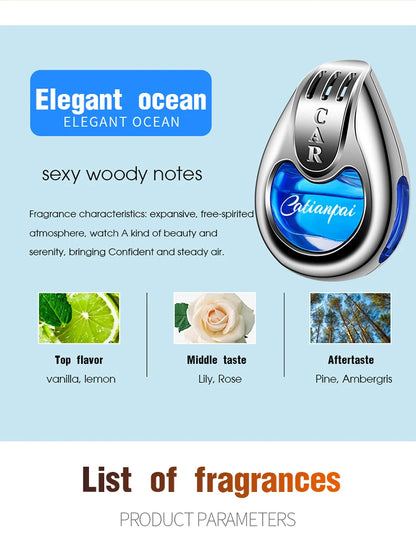 Car Air Freshener Fragrance Car Interior Air Vent Creative Diffuser Lasting Pendant Aromatherapy For Auto Smell Perfume Scent