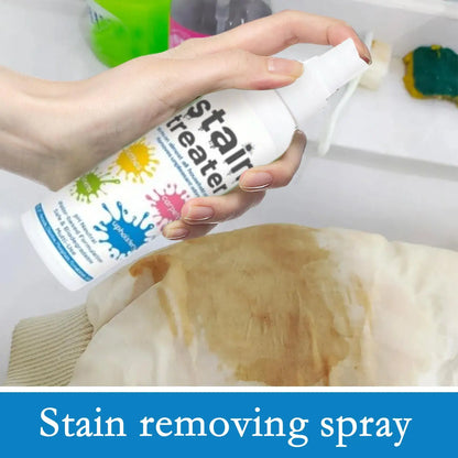 Clothes Stain Remover Spray Stain Remover Spray Laundry Cleaner 120ml Fabric Stubborn Grease Oil Cleaner for Travel Home Dorm