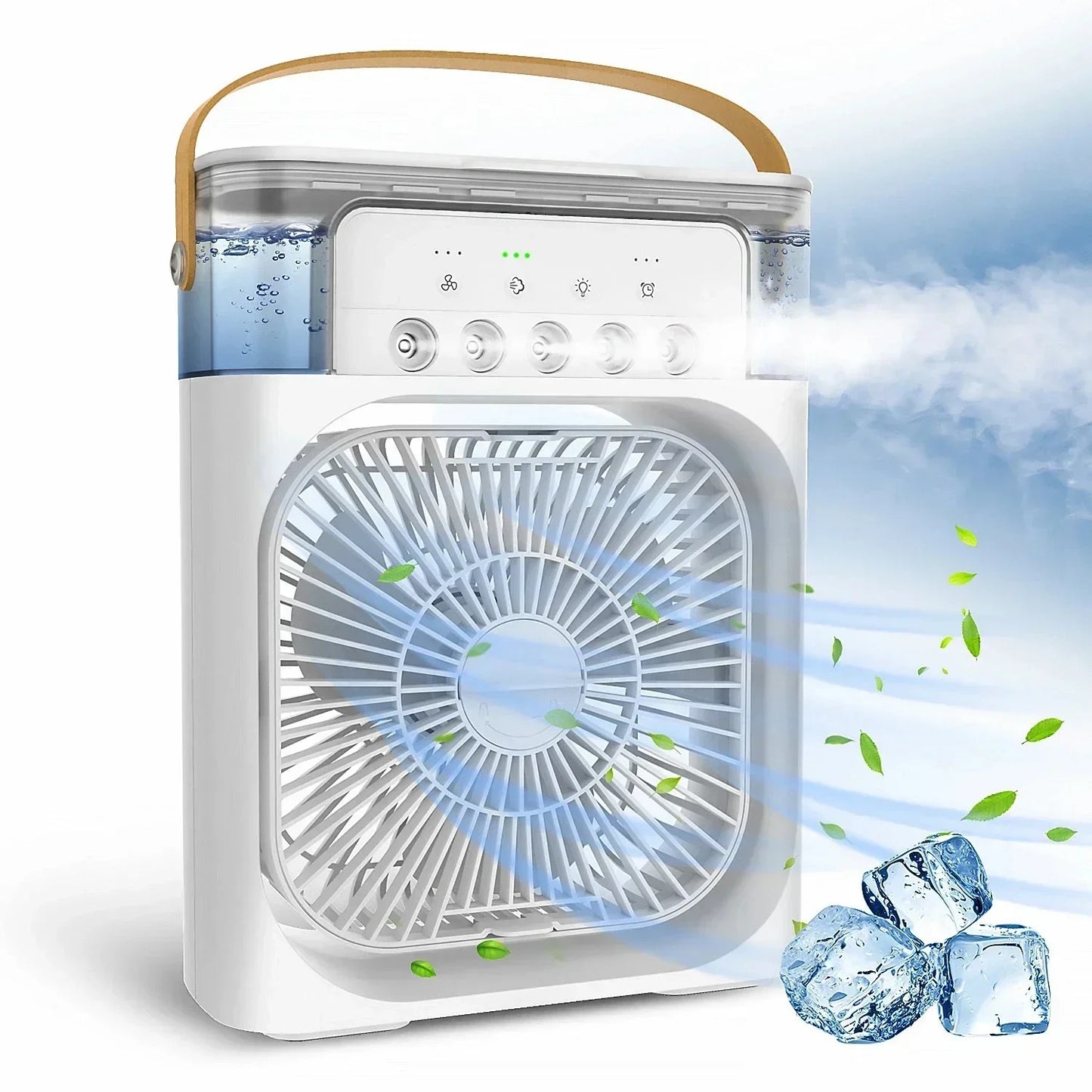 Portable 3 In 1 Fan AIr Conditioner Household Small Air Cooler LED Night Lights Air Adjustment Home Fans Dropshipping