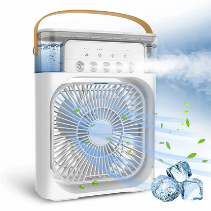 Portable 3 In 1 Fan AIr Conditioner Household Small Air Cooler LED Night Lights Air Adjustment Home Fans Dropshipping