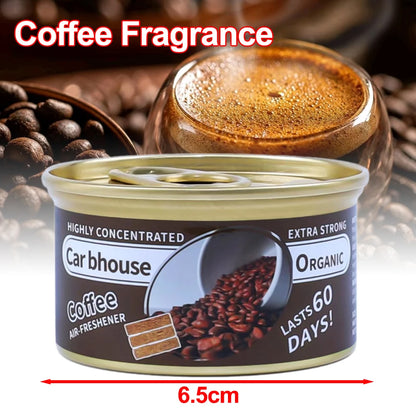 Car Air Freshener New Car Deodorant Fibre Air Freshener Wood Block Can Coffee Flavour Cars Aromatherapy Auto Deodorant Supplies