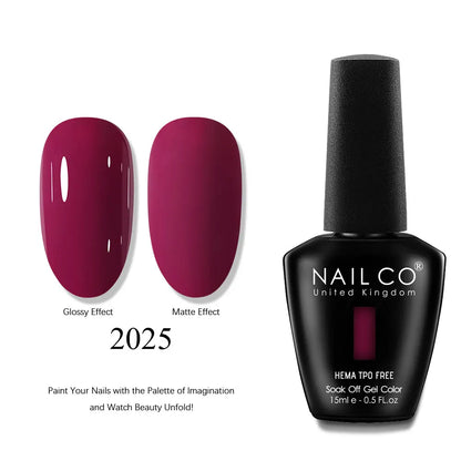 NAILCO 2025 Winter 15ML Gel Nail Polish Nails Semi-permanent UV Varnish High Quality Glass Bottle Nail Art Polish For Manicure
